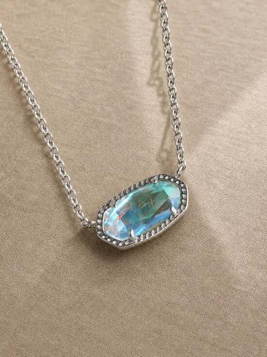 Kendra Scott Jewelry - Kendra Scott Elisa Silver Dichroic Glass Pendant Necklace
